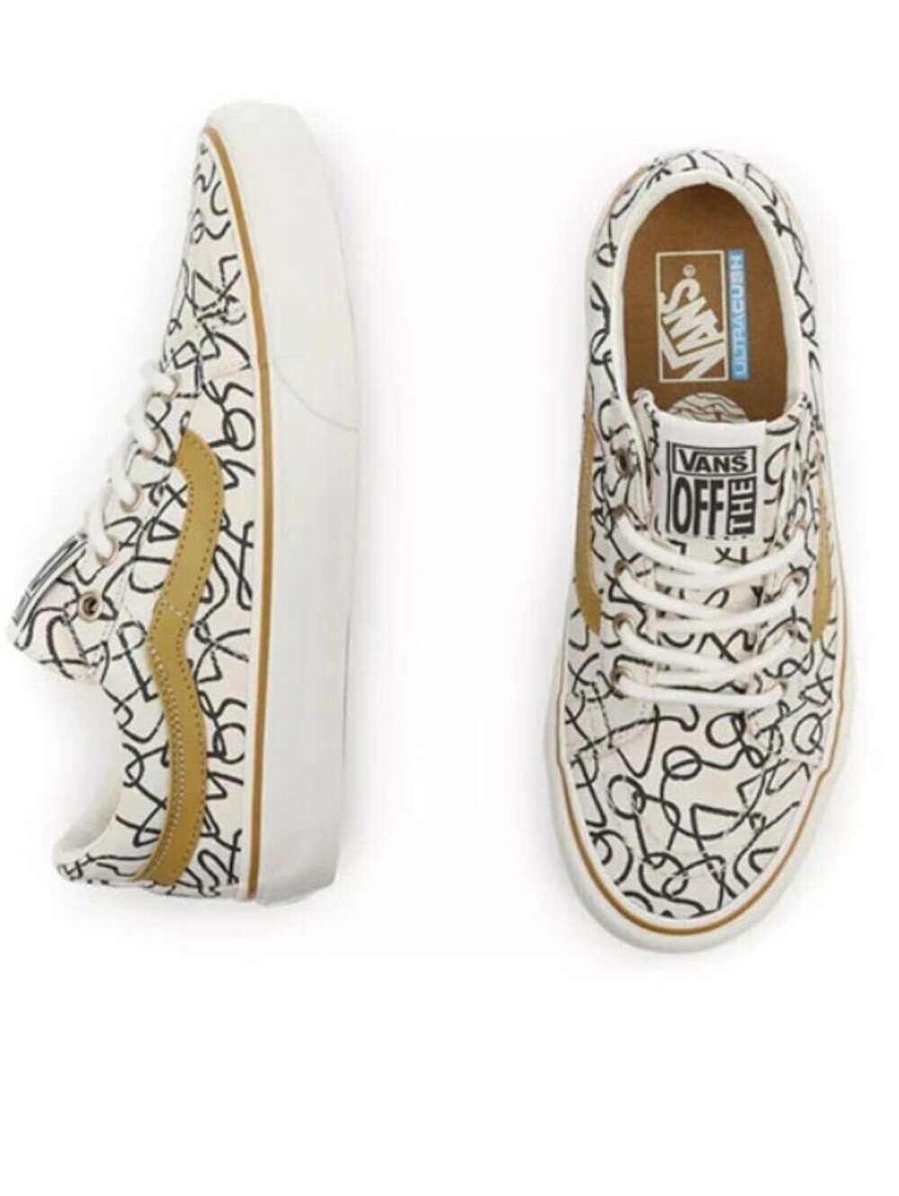Vans Texured Waves X SK8 Marshmallow Abstract Low-Top Sneakers - Picture 3 of 14